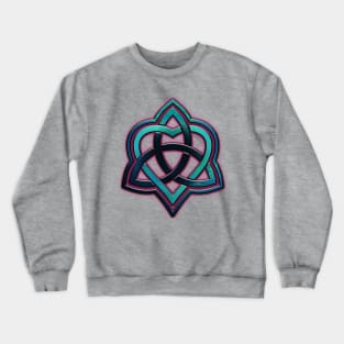 Heart Triquetra (Back) Fairy Tales of a Trailer Park Queen Crewneck Sweatshirt